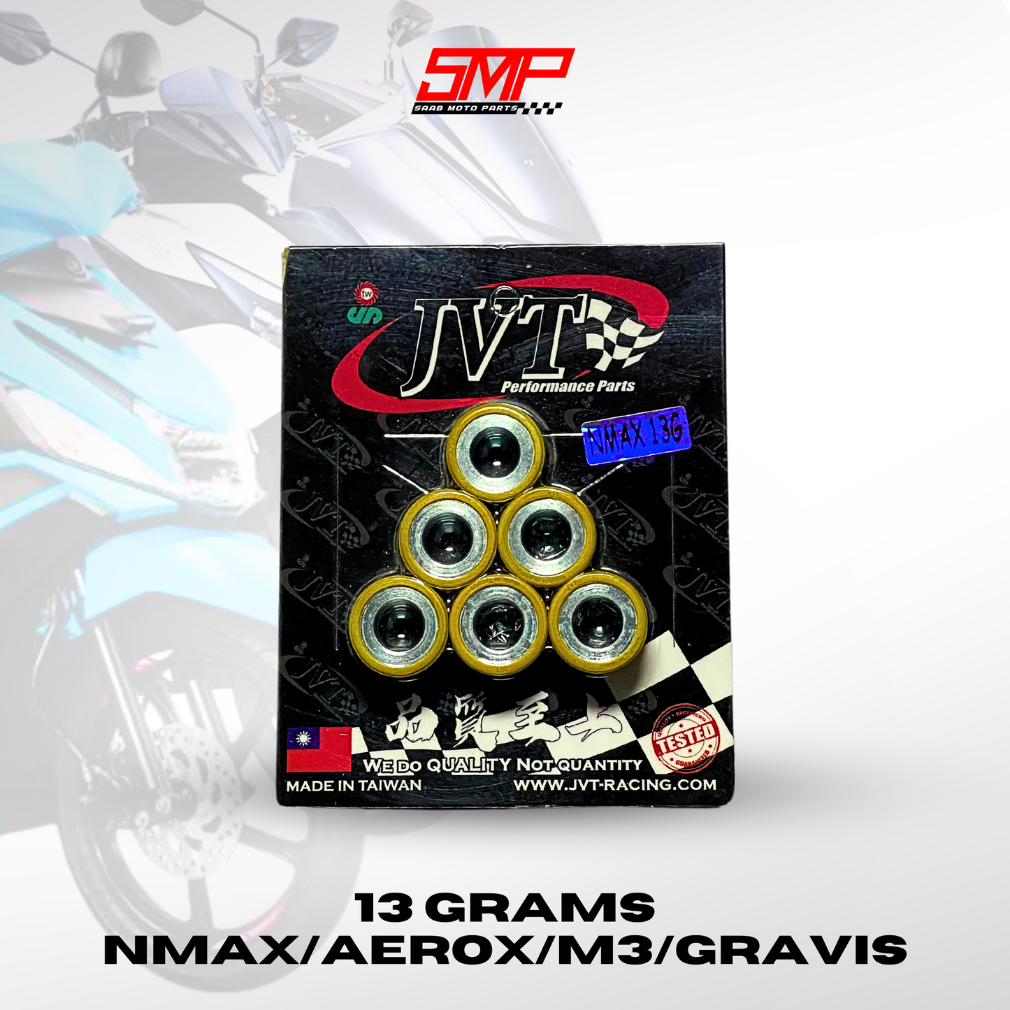 JVT flyball Pulley Ball (Nmax,Aerox,M3,Gravis,ADV,PCX,CLICK)