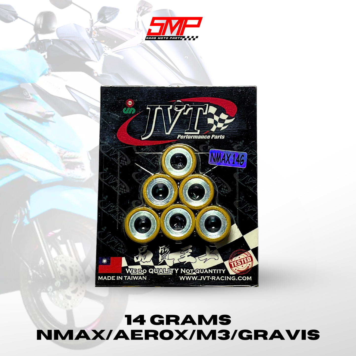 JVT flyball Pulley Ball (Nmax,Aerox,M3,Gravis,ADV,PCX,CLICK)