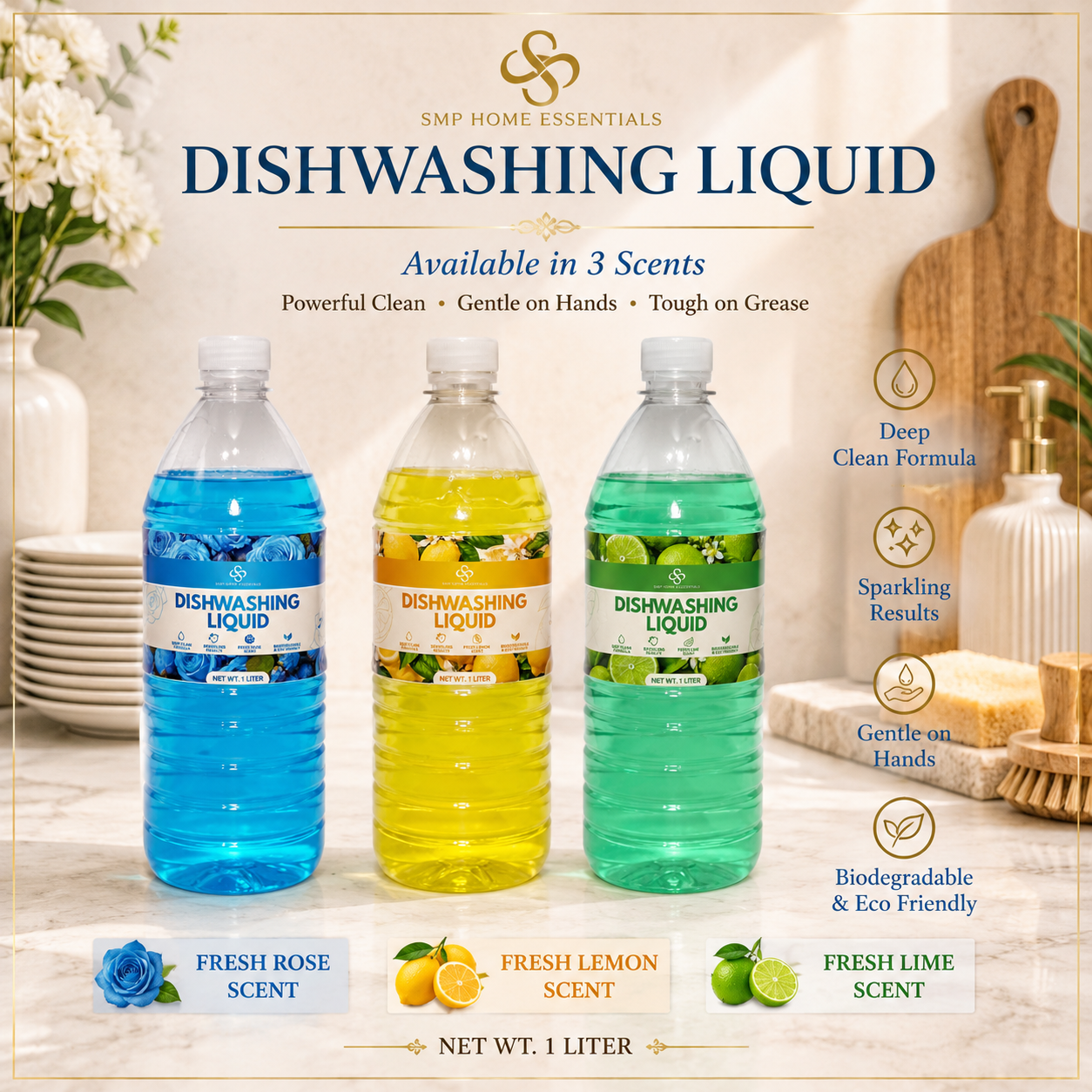 SMP DISHWASHING LIQUID – 1 Liter