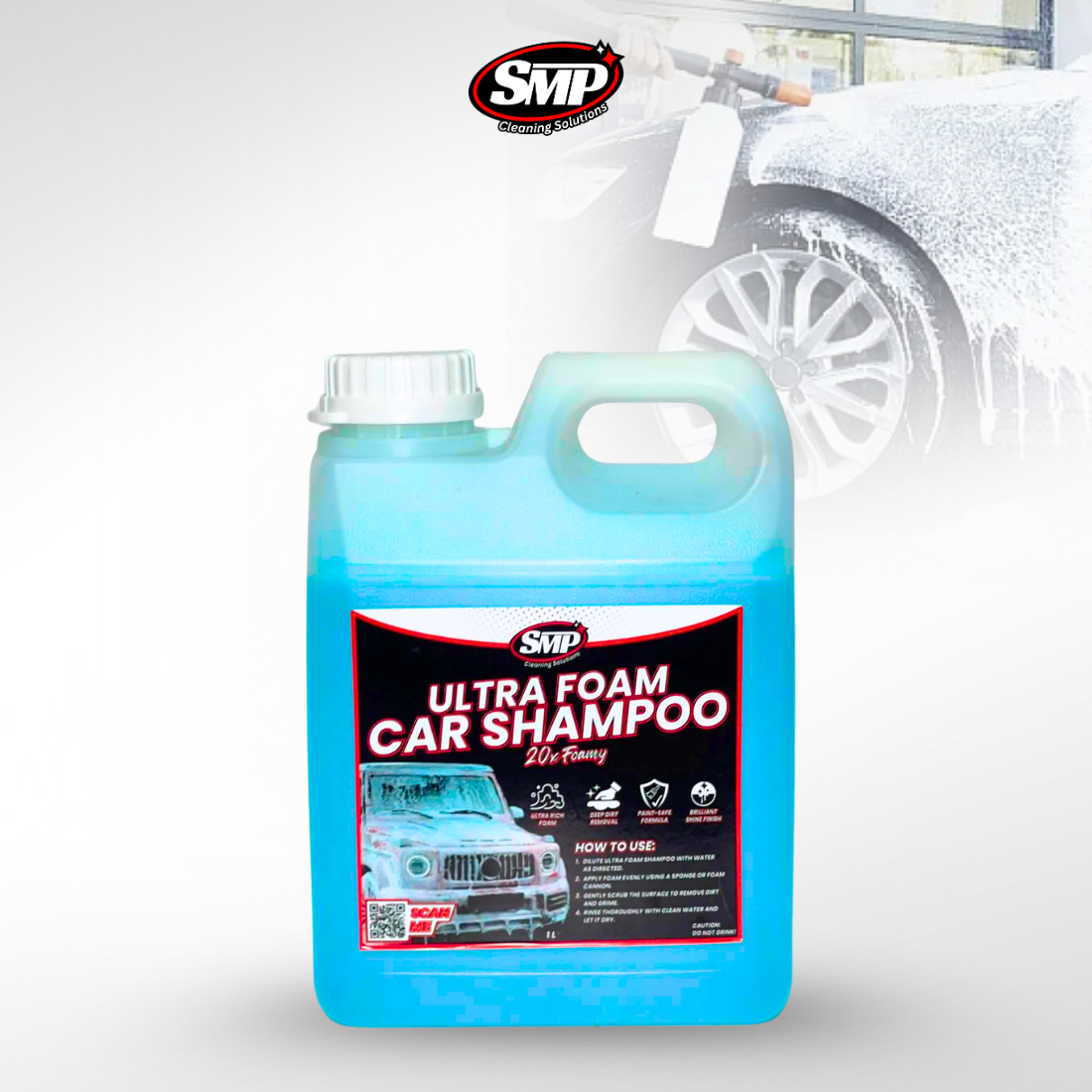 Ultra Foam Car Shampoo 1L